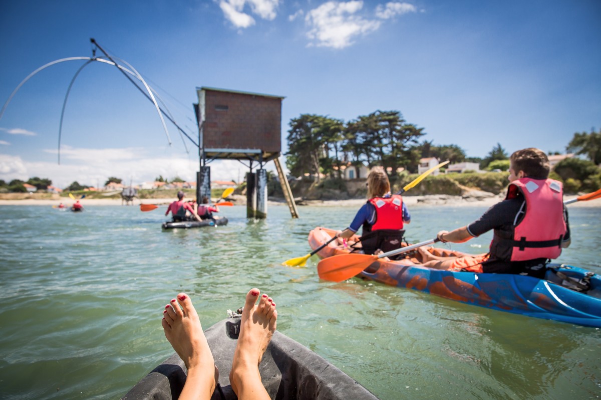 Mit dem Kayak