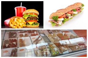 Fast food restaurants