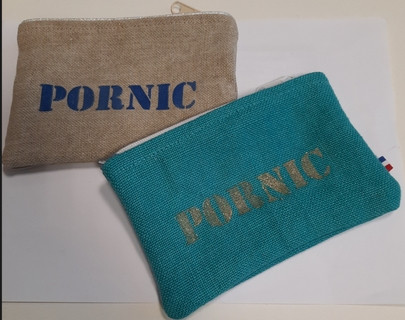 Petite pochette en lin pornic