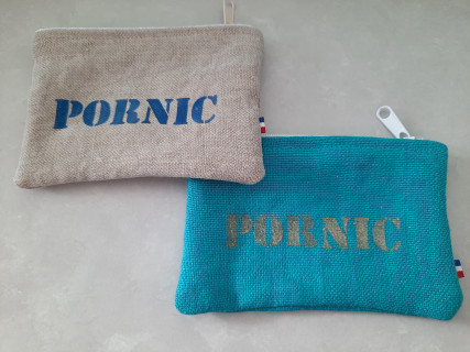 Petite pochette en lin pornic