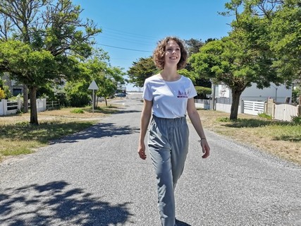 TEE SHIRT FEMME BLANC CAP SUR PORNIC