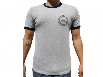 TEE SHIRT HOMME BLEU&GRIS