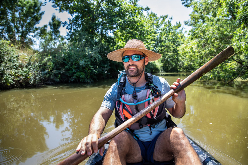 Florent de Kayak Nomade sur le canal de Haute-Perche à Pornic