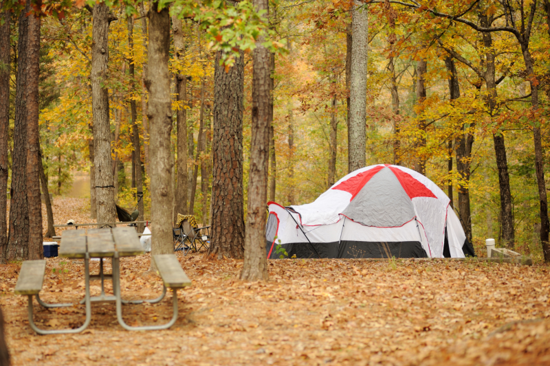 Camping en automne