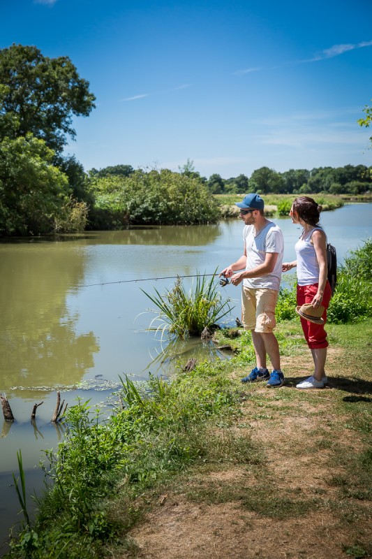 Pêcher dans l'Acheneau à Cheix-en-Retz