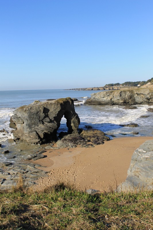 prefailles, la roche percée, roche percée, nature, destination pornic, cote, loire atlantique