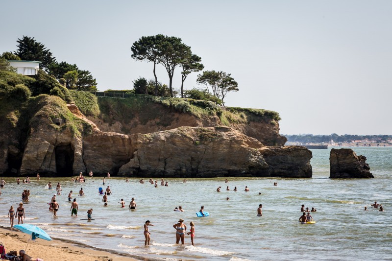 Destination pornic, St Michel, Tharon, plage, sable, gohaud, Terres rouges, zone protégée