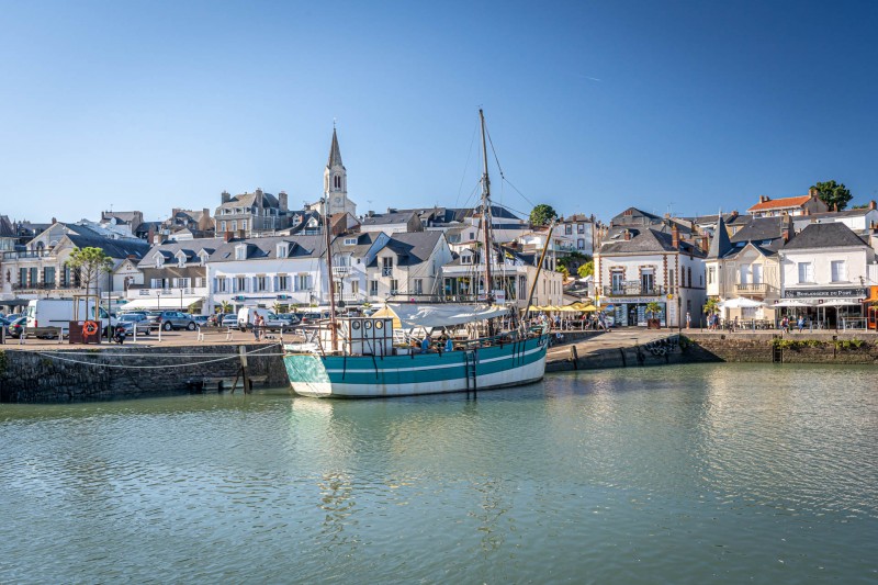 Vue sur les quais de Pornic