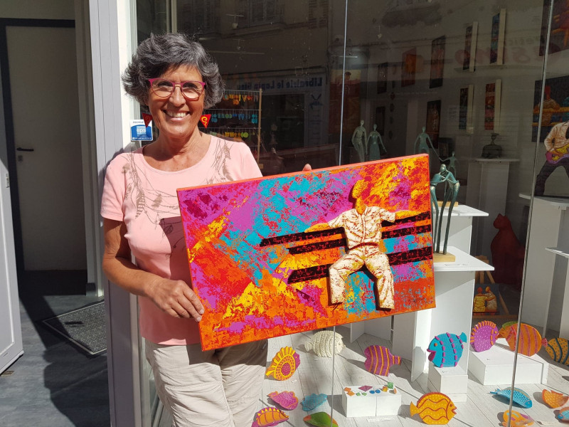 Visite de l'Atelier de Brigitte Lambourg, artiste à Pornic