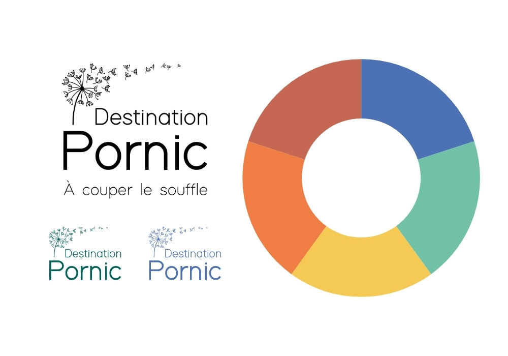 Couleurs et logos Destination Pornic communication identité visuelle graphique - &copy; Destination Pornic