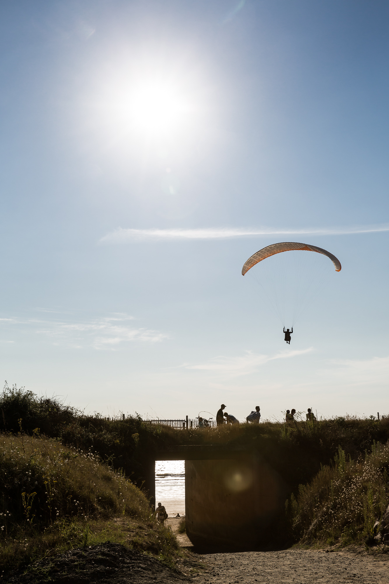 parapente envol voler plage gohaud saint michel chef chef activite - © Mélanie Chaigneau