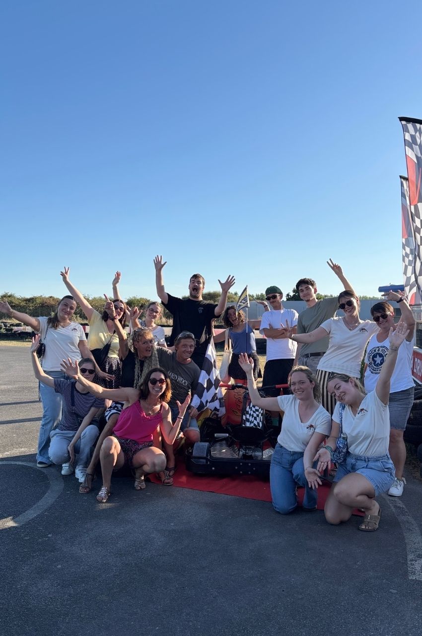 l'équipe a testé le Mégadrift tourisme activité karting Pornic - &copy; Claudia Cassano Dromain