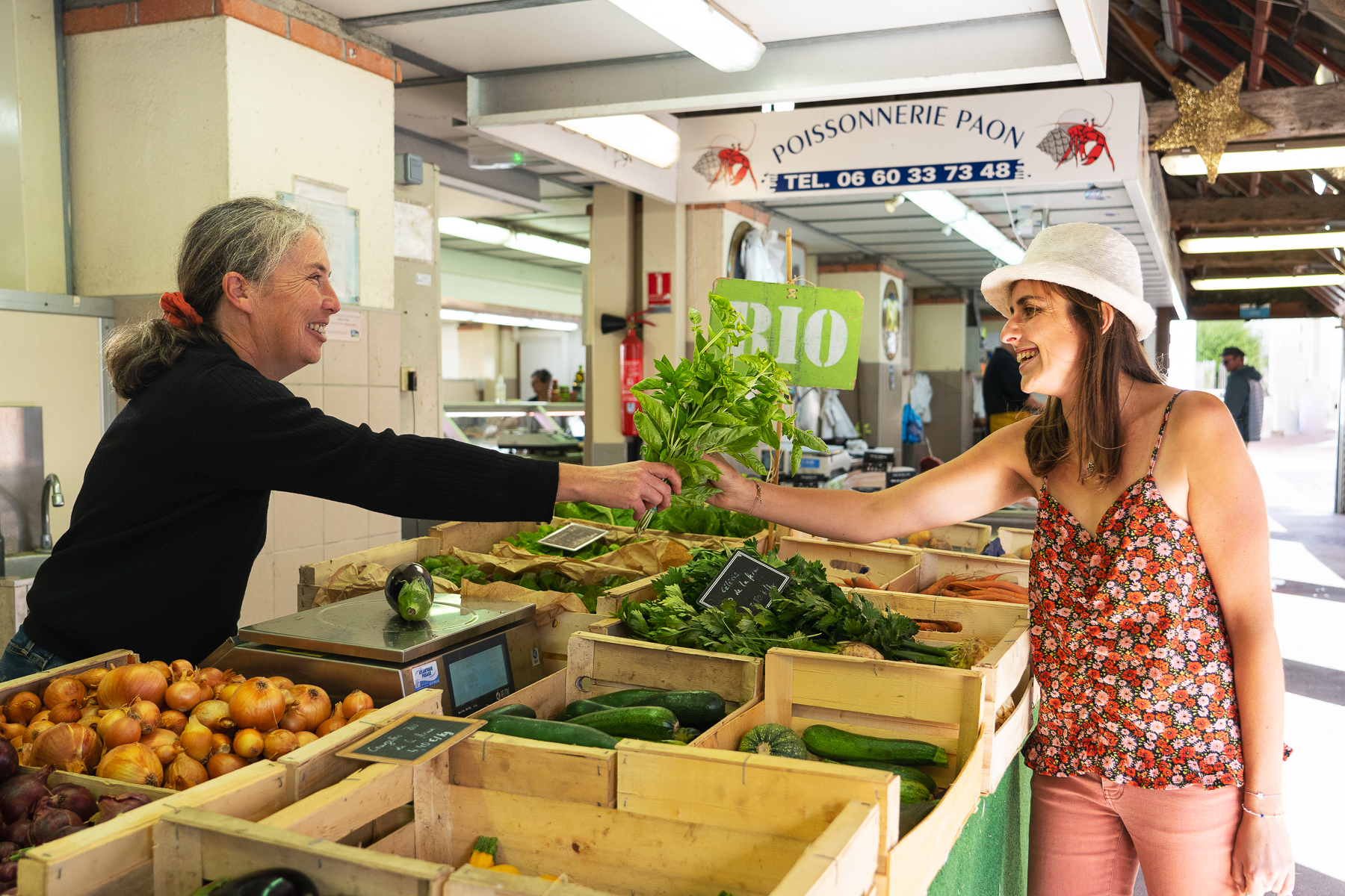 pornic markt hallen lokale produkte loire atlantique gastronomie landwirtschaft - © Elise Fournier