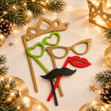 Accessoires bois pour photobooth