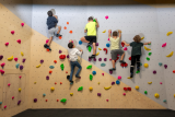 Bloc session, salle d'escalade