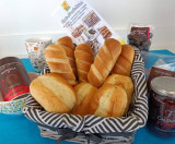 pains au lait, basket, viennoiseries, bakery, pastry, gourmet, dessert, breakfast