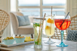 Bar Le Phare Thalasso Alliance Pornic cocktail verre spritz citron menthe été apéritif