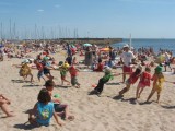 pornic club strand, kinderspiele	