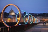 Daniel Buren et Patrick Bouchain, Les Anneaux, Quai des Antilles, Nantes, création pérenne Estuaire