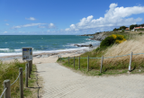 Entrée plage des Châtelets, plage, prefailles, chatelets, destination pornic, 