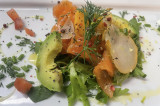 Entrée fraîcheur avocat saumon Gravlax