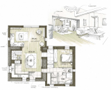 Esquisse plan de rénovation Mon Référent Rénovation Pornic Loire-Atlantique