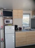 Intérieur mobile home, camping, préfailles, prefailles, 2 étoiles, bord de mer, destination pornic, mobil-home,