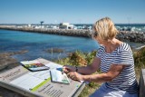 la plaine sur mer, port de gravette, pause dessin,  coloriage la plaine sur mer