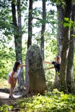 Der Menhir de la Pierre Levée menhir, pierre levée, chaumes en retz, forêt de princé, steinzeit, wanderung