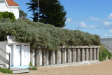 Cabines de plage à Port-Meleu