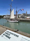 Panneau circuit interprétation du patrimoine sur le Quai l'Herminier