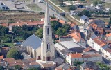 Photo aerienne Eglise de Bourgneuf en Retz