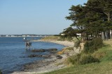 la plaine-sur-mer, plage, mer, plage de mouton, mouton, sable, pêcherie, arbres, rocher, baignade, soleil