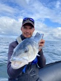 Prise de pêche lors d'une sortie avec Xavier Gauthier, photo 1, prefailles, destination pornic, activité pêche en mer, 