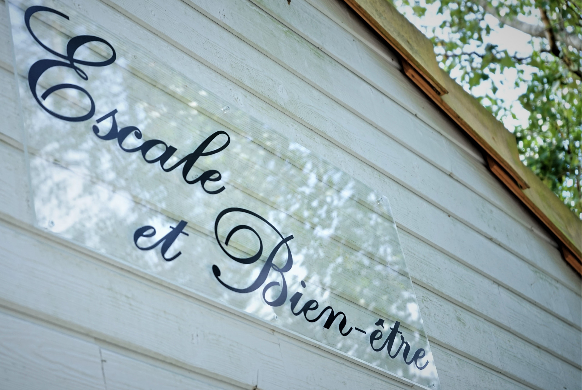 Pancarte Escale et Bien Être