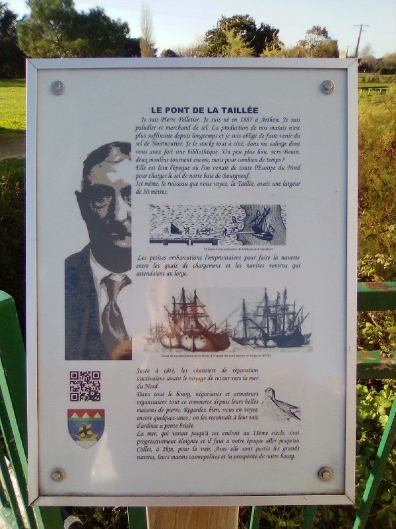 Parcours urbain historique de Bourgneuf-en-Retz, pont de la Taillée