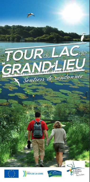 plan du circuit tour du lac, grand lieu, pays de retz, port saint pere, randonnees, rando