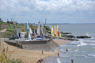 Cale de mise à l'eau, plage de la Joselière Pornic