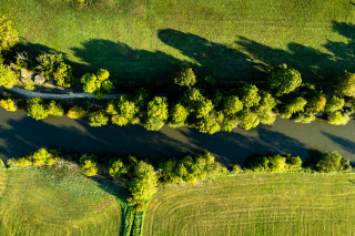 Circuit de la Pierre Tremblante from the air