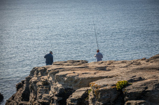 Fishing at Pointe Saint-Gildas