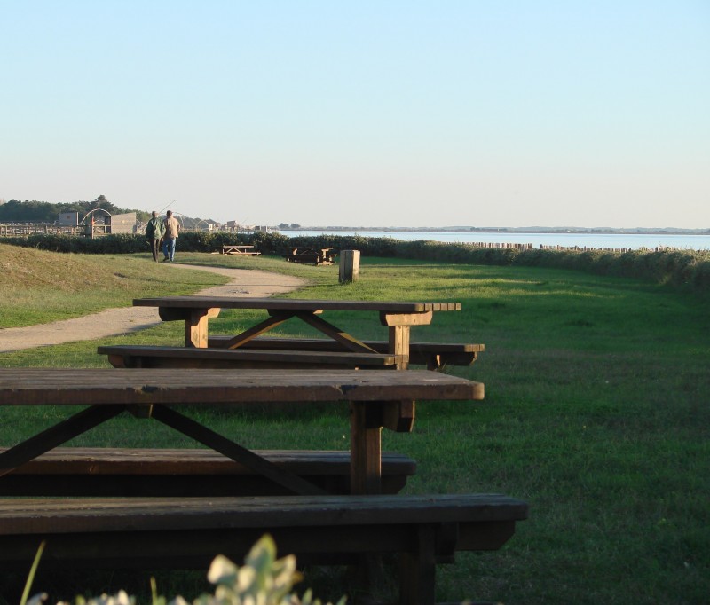 aire pique-nique, pic nic, mer, les moutiers en retz, destinnation pornic