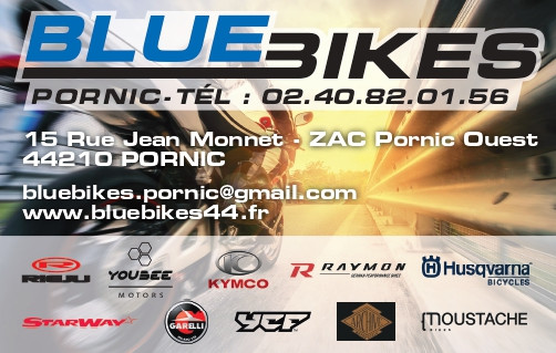 blue bikes, pornic, destination pornic, vermietung, verkauf, reparatur, motorräder, roller, quads, VAE, neu, gebraucht