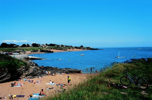 plage pornic portmain, cale de mise à l'eau, bateau 