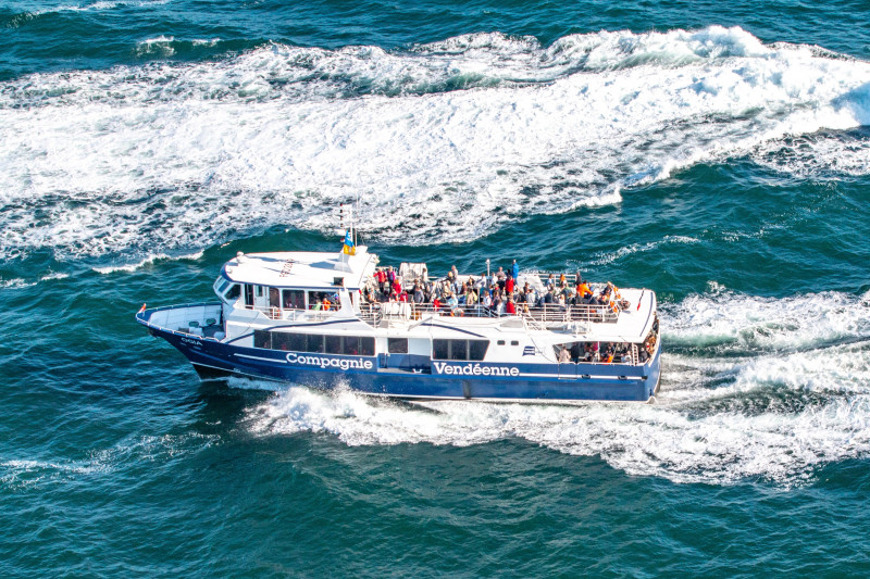 croisière, bateau, vagues, balade, mer, océan, traversée, île, île d'Yeu