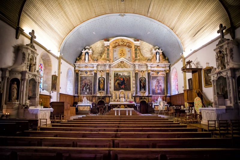 eglise saint pierre lanterne des morts eglise madame retable visite moutiers les moutiers en retz