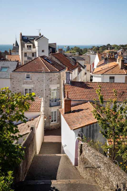 Aussichtspunkt pornic, Kalvarienberg von pornic, Blick auf noirmoutier