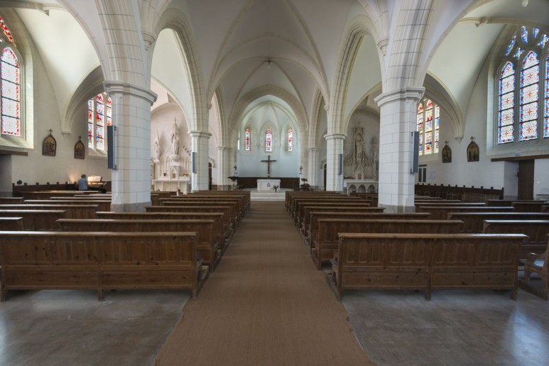 la plaine sur mer église notre dame de l'assomption intérieur visite guide de l'église culte