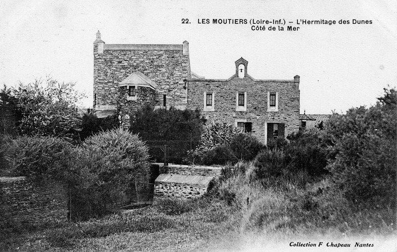 Le manoir de l'Hermitage, hermitagfe des dunes, histoire, belle villa, demeure, bois millet, les moutiers en retz