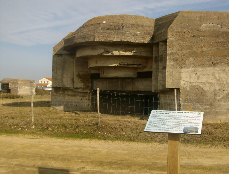 Blockhaus de la Pointe Saint-Gildas circuit défense de la cote blockhaus bunker militaire 