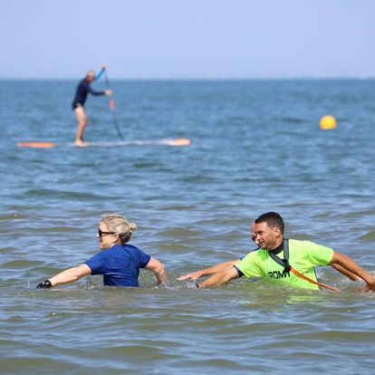 longe cote, longe côte, aktives Gehen im Wasser, Aktivitäten, Wassersport, Meer, Wandern, Tharon, St Mcihel, St Michel Chef Chef, Pornic	